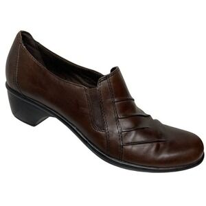 CLARKS Womens Brown‎ Comfortable Career Shoes Sleep On Size 10 Narrow